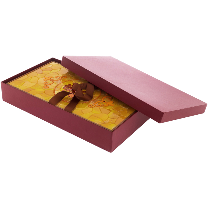 Backgammon made of amber "Coat of Arms of the Russian Federation"