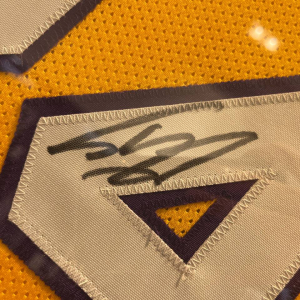 An autographed jersey of basketball player Shaquille O'Neal