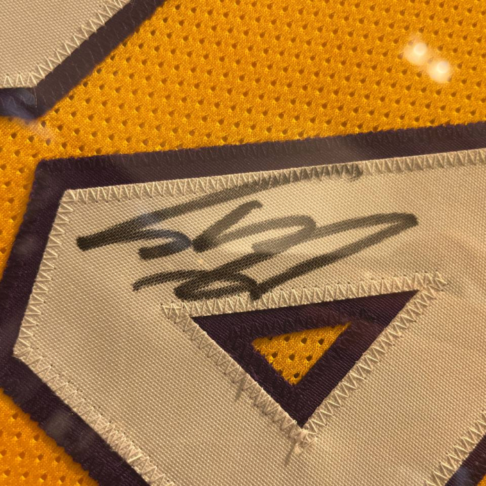 An autographed jersey of basketball player Shaquille O'Neal