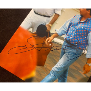 Autographed photo of racing driver Didier Pironi