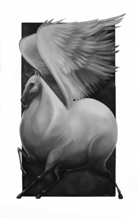 The author's painting "Pegasus"