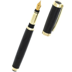Fountain pen made of stained oak "Roller"
