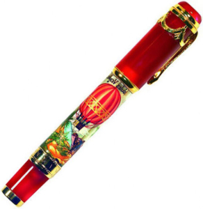 Roller pen "by Jules Verne. 5 weeks in a hot air balloon (JULES VERNE. 5 WEEKS IN A BALLOON)"