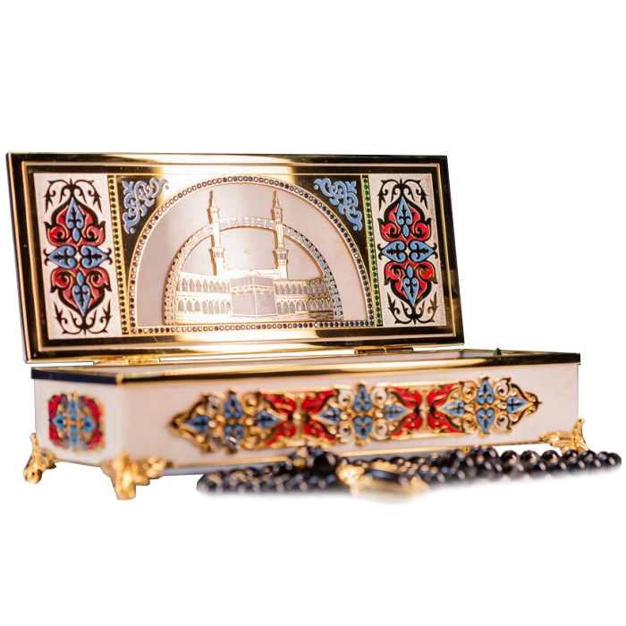 Oriental rosary box made of marble, Zlatoust