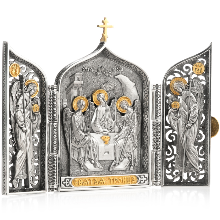 Silver folding "Holy Trinity" medium