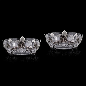 A pair of Moderna candy bowls