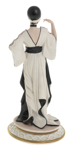 Statuette "Lady" in black and white