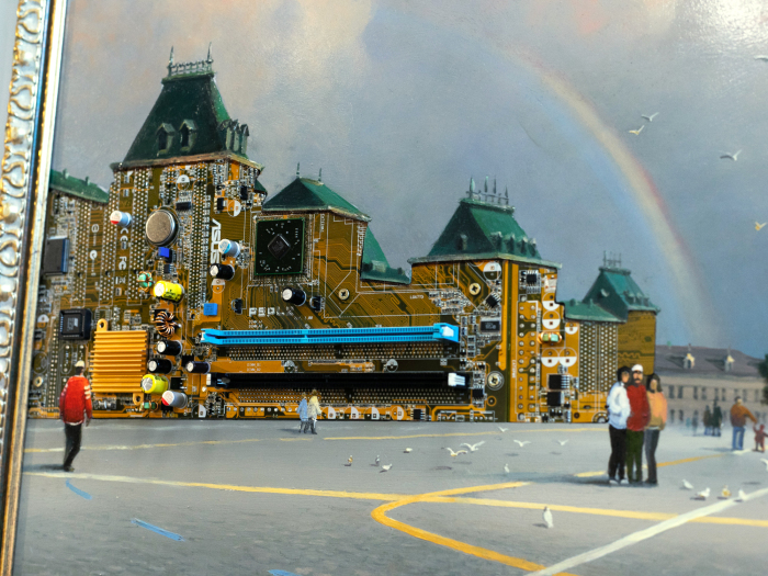 Damir Krivenko's painting "Wifi on Red Square"