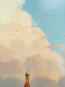 Damir Krivenko's painting "Wifi on Red Square"