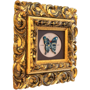 Damir Krivenko's painting "Butterfly" in a gold frame