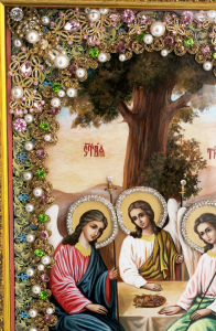 Icon of the Holy Trinity painting