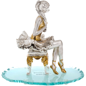 Statuette "Ballerina" with silvering and gilding