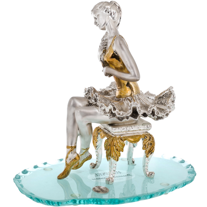 Statuette "Ballerina" with silvering and gilding
