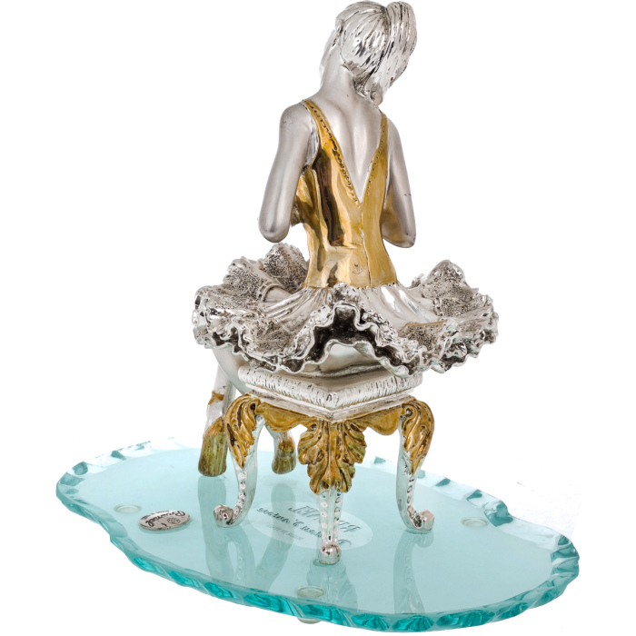 Statuette "Ballerina" with silvering and gilding