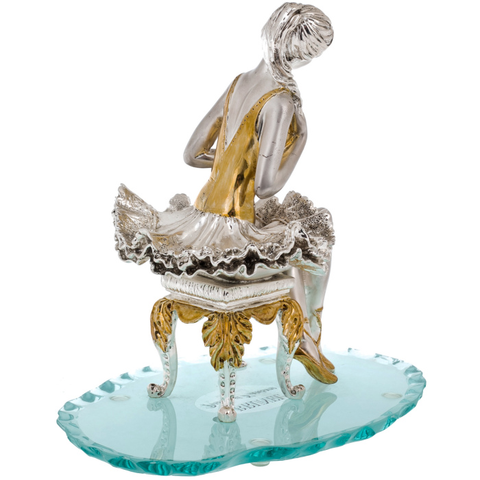Statuette "Ballerina" with silvering and gilding