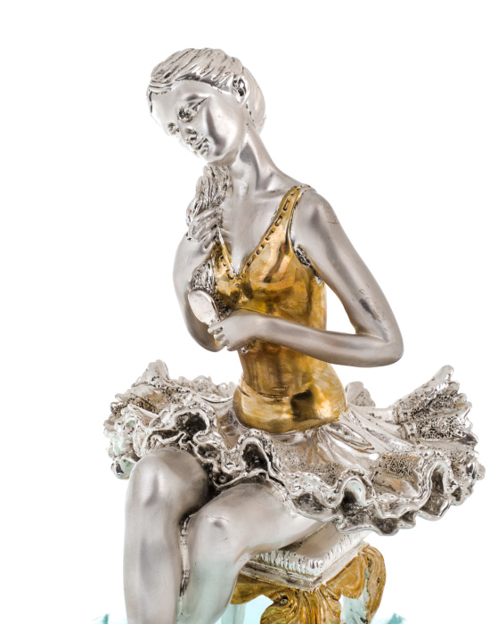 Statuette "Ballerina" with silvering and gilding