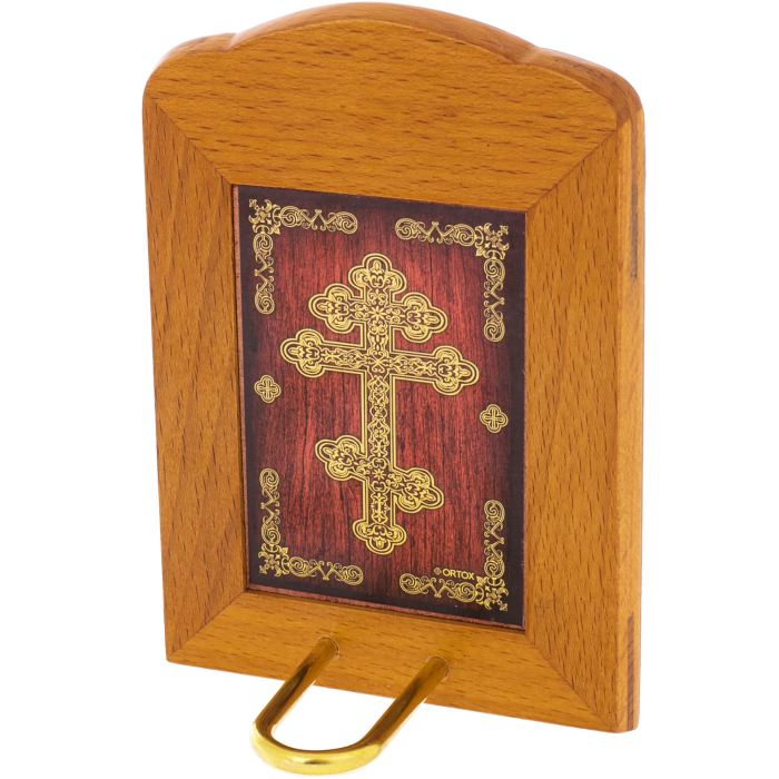 Icon of the Mother of God "Joy of All the sorrowing" made of birch cap