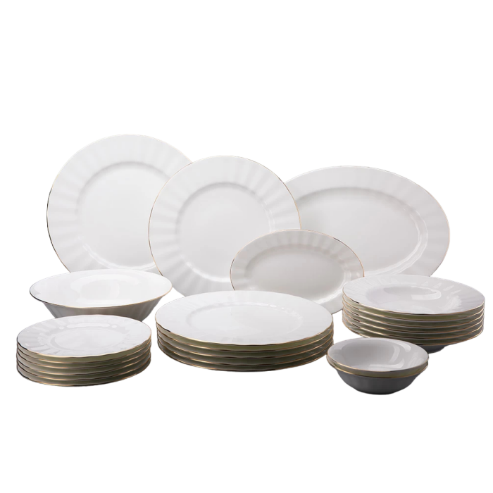 Table service "Nega" Gold ribbon 24 items, for 6 persons