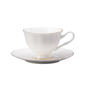 Tea set "Nega" Gold ribbon 14 items, for 6 persons