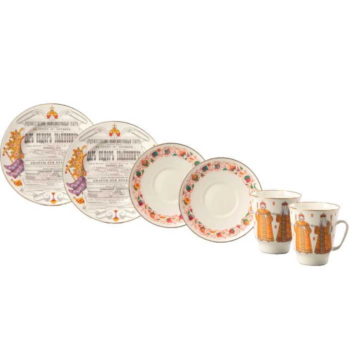 Tea set "Tsar Fyodor Ioannovich" 6 items, for 2 persons
