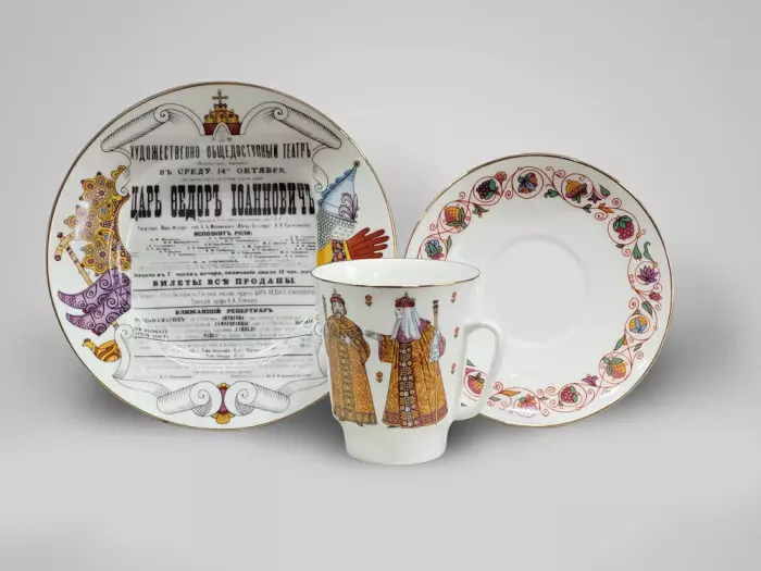 Tea set "Tsar Fyodor Ioannovich" 6 items, for 2 persons