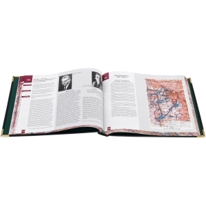 Leather-bound gift book "The Great Commander Marshal Zhukov" in 2 volumes