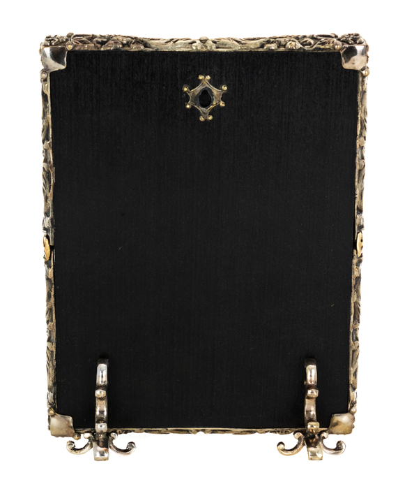 Table icon with artistic casting "Matrona Moskovskaya" (bronze, gold leaf)
