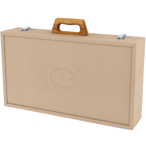 A box for weapons made of stained oak and amber "Patriot"
