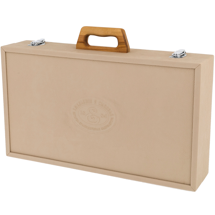 A box for weapons made of stained oak and amber "Patriot"