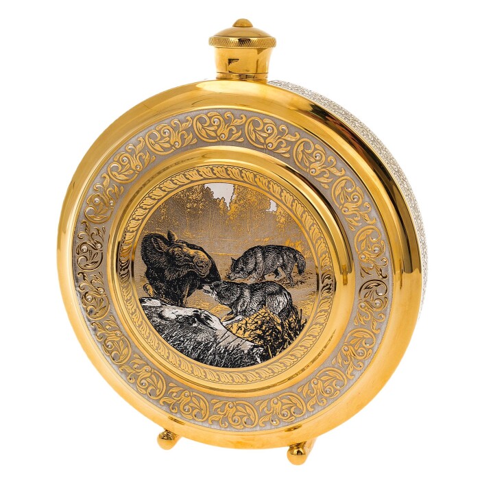A large hunting set with a knife, Zlatoust