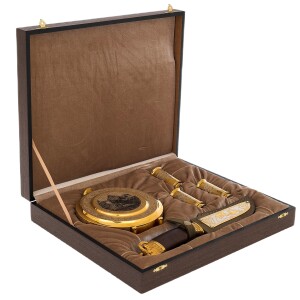 A large hunting set with a knife, Zlatoust