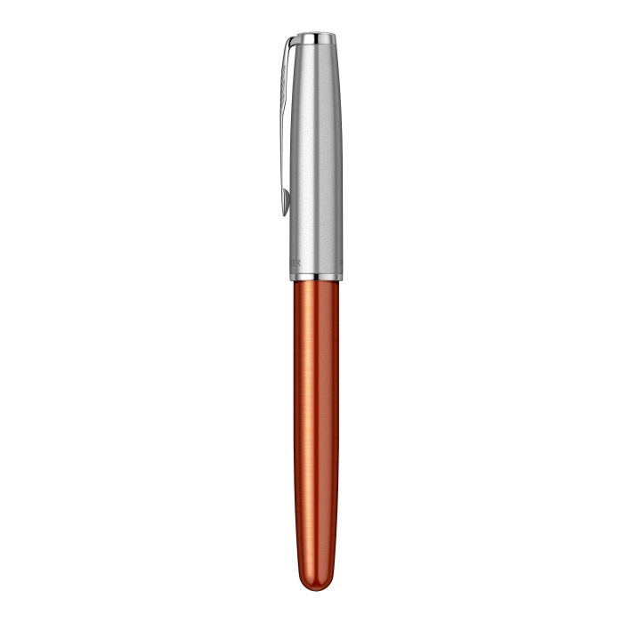 Ручка-роллер Parker Sonnet Essentials Orange SB Steel CT, перо: F