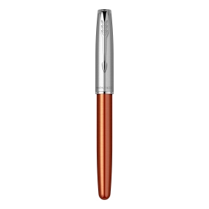 Ручка-роллер Parker Sonnet Essentials Orange SB Steel CT, перо: F