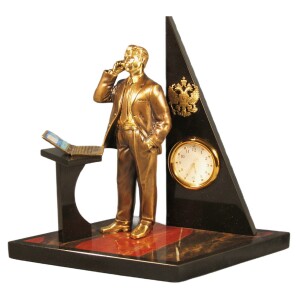Table clock "The best leader"