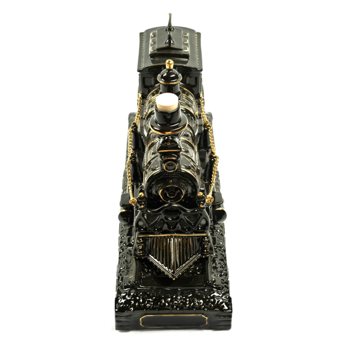 The "Steam Locomotive" damask is black and gold