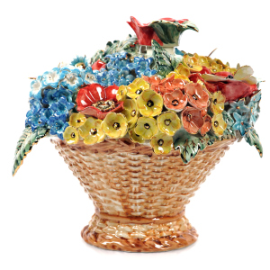 Porcelain damask "Basket"