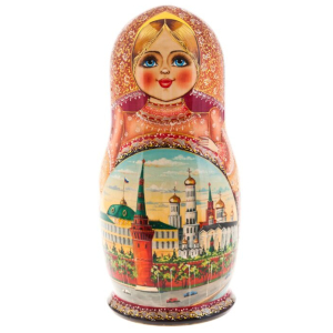 Матрёшка на 20 мест "Московский Кремль" 35 см