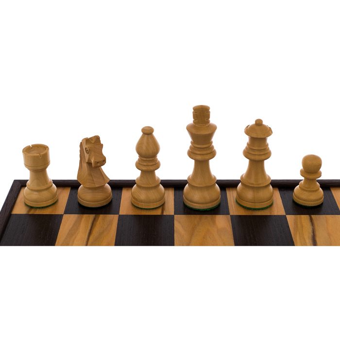 Chess made of olive veneer "Manopoulos" small