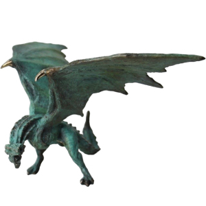 Bronze statuette "The Dragon spread his wings"