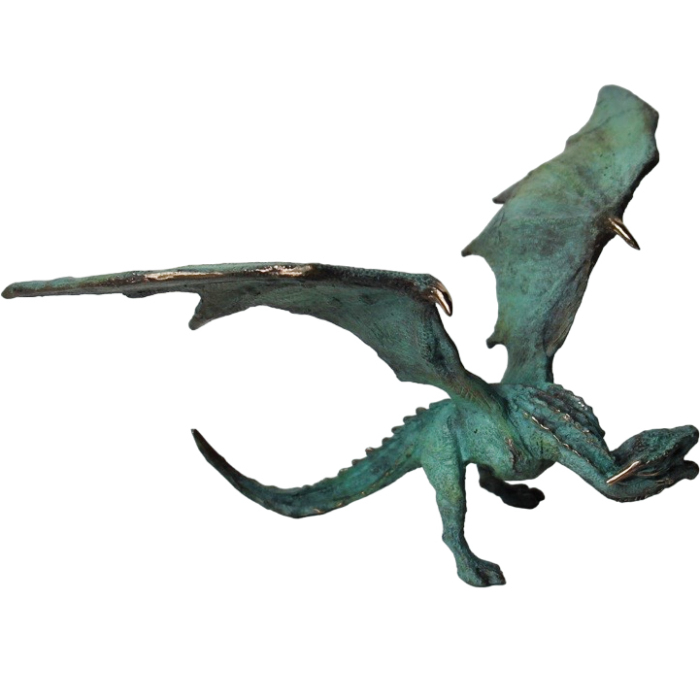 Bronze statuette "The Dragon spread his wings"