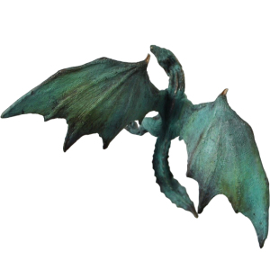 Bronze statuette "The Dragon spread his wings"
