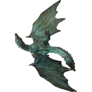 Bronze statuette "The Dragon spread his wings"