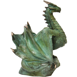 Bronze statuette "Dragon sitting"