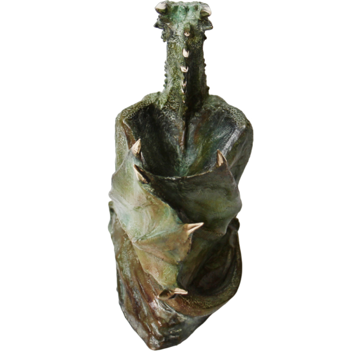Bronze statuette "Dragon sitting"
