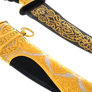 Dagger "Oriental" with black damascus