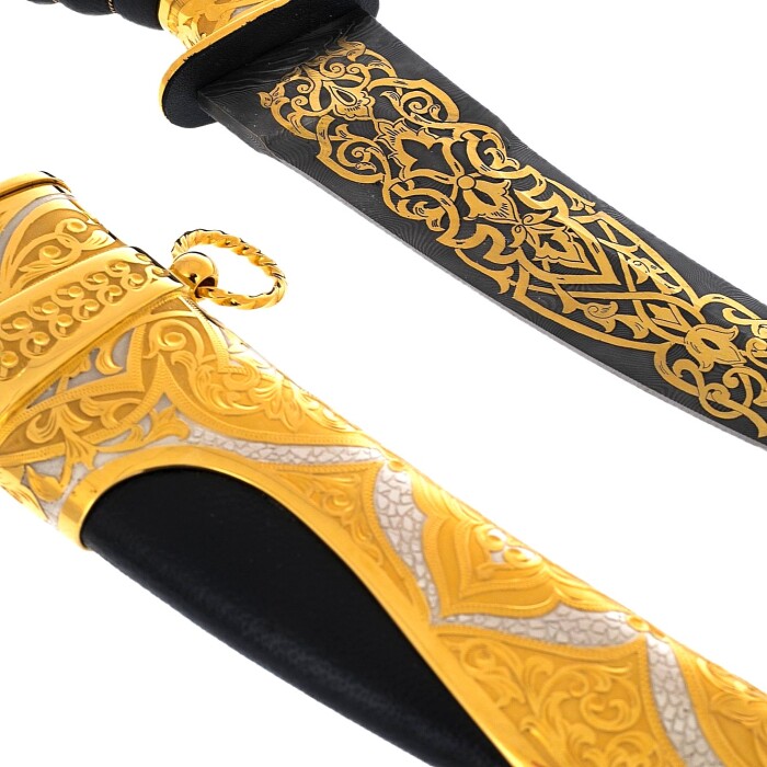 Dagger "Oriental" with black damascus