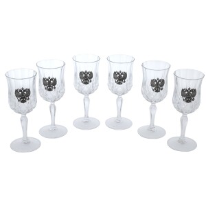 A set of wine glasses "Coat of Arms of the Russian Federation" for 6 people
