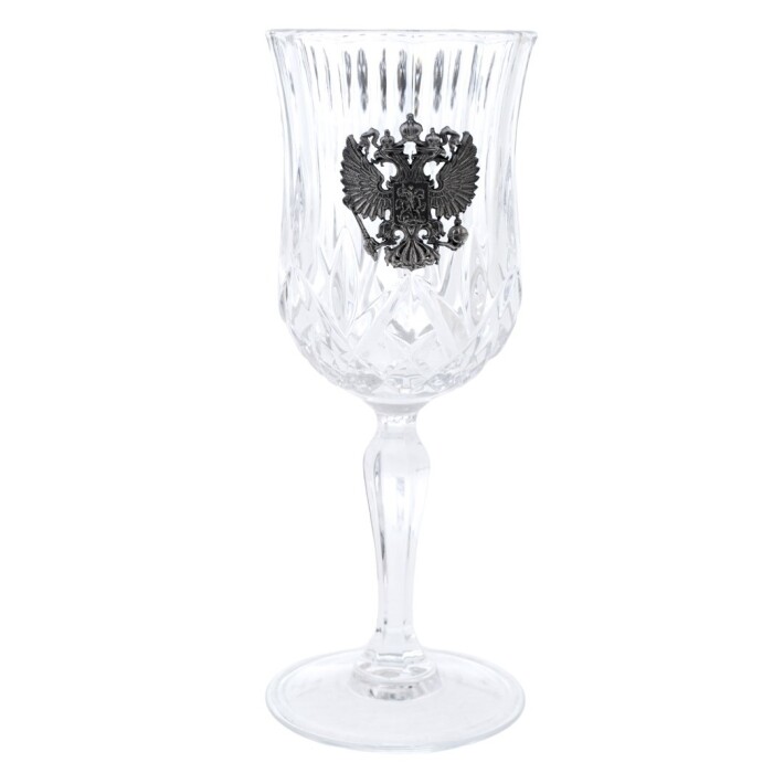 A set of wine glasses "Coat of Arms of the Russian Federation" for 6 people