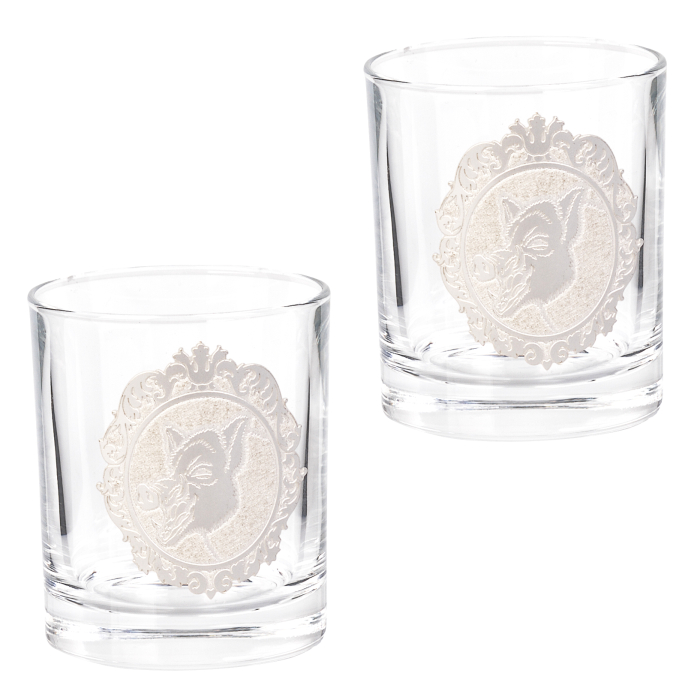 Tocai vodka set with silver plating, for 6 persons
