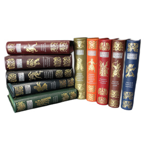 Leather-bound book "Tales of the peoples of the world" in 10 volumes, publishing house "Children's Literature", 1987
